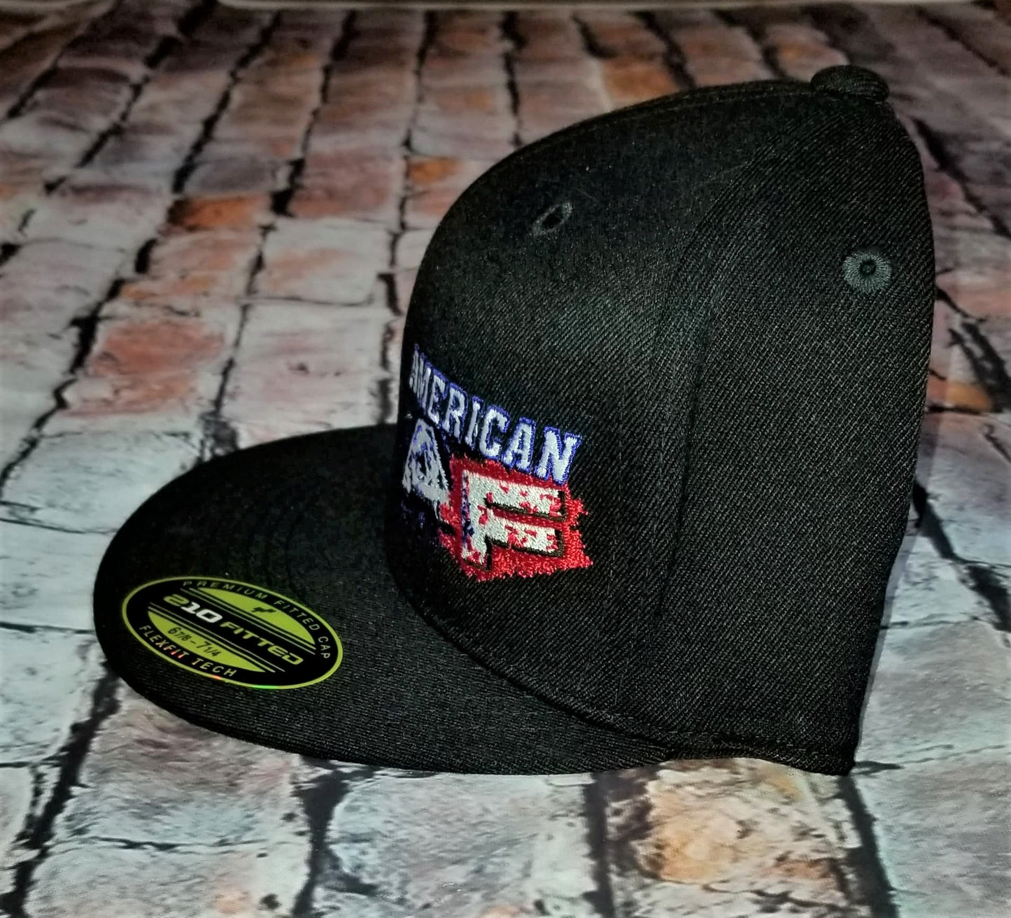 American AF Flexfit Flat Bill Hat