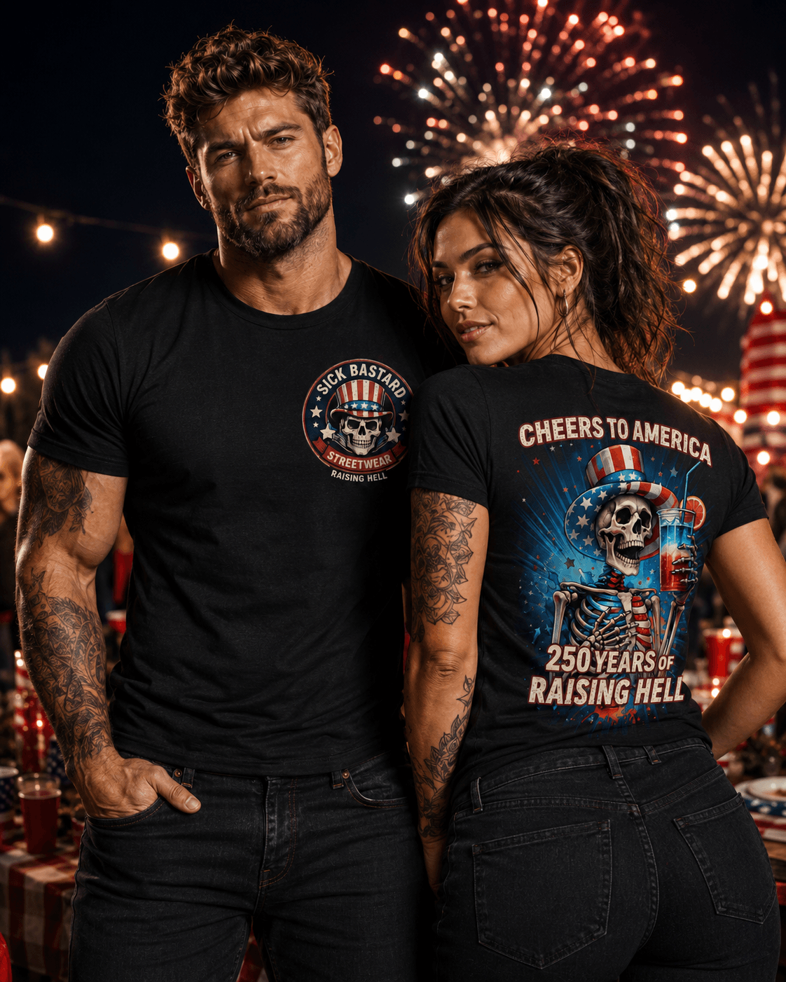 American Celebration Cheers To America T-Shirt with patriotic design and vibrant colors