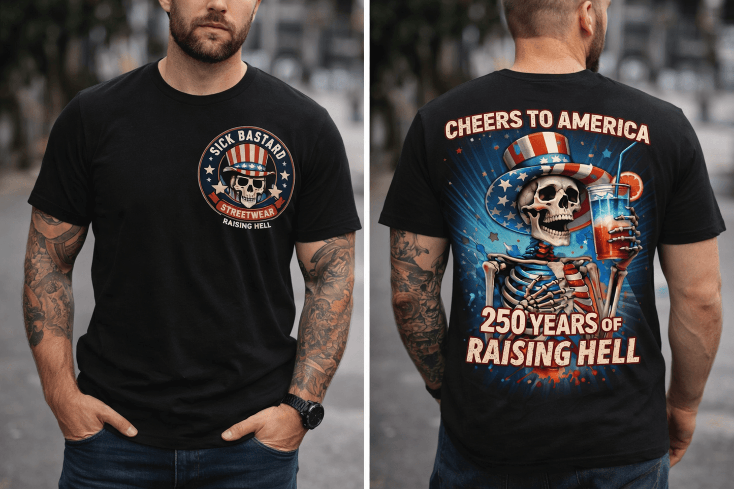 American Celebration Cheers To America T-Shirt showcasing patriotic design and vibrant colors for casual wear
