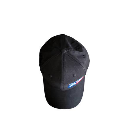 American AF flexfit hat with curved bill, showcasing a stylish black design from Sick Bastard Streetwear.